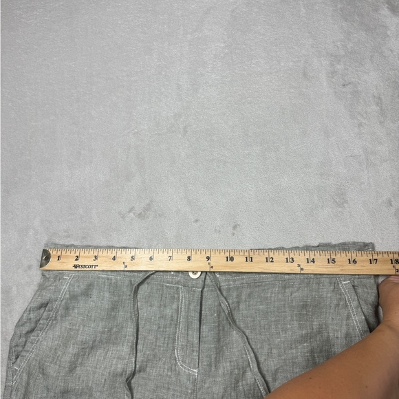 Tommy Bahama Women’s 100% Linen Green Casual Lagenlook Drawstring Pants Medium - Picture 5 of 15